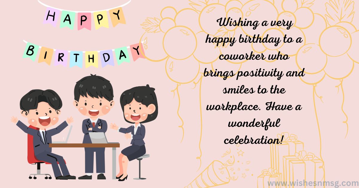 Happy Birthday Wishes for Coworker