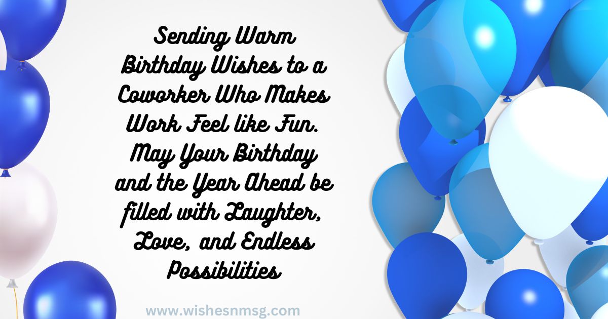 Birthday Wishes for a Coworker